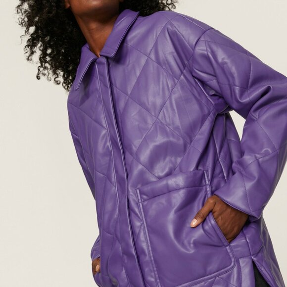 Stevie Faux Leather Coat - Picture 1 of 5
